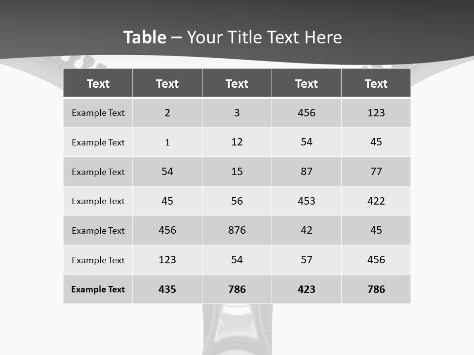 Section Object Accessory PowerPoint Template