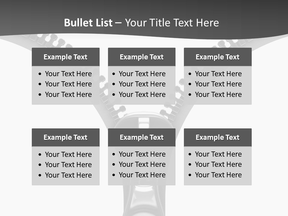 Section Object Accessory PowerPoint Template