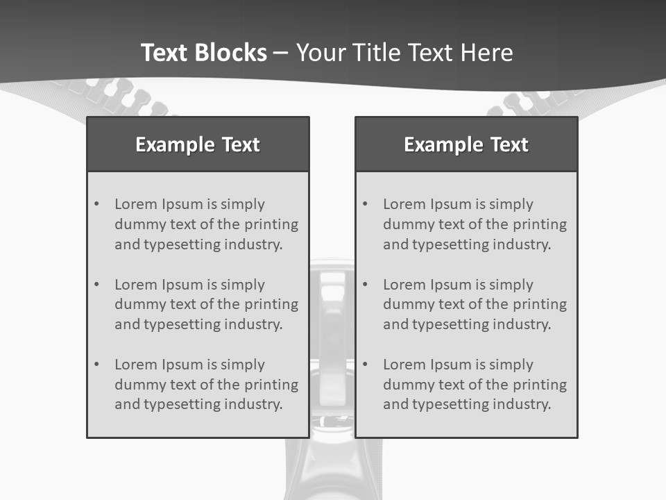 Section Object Accessory PowerPoint Template
