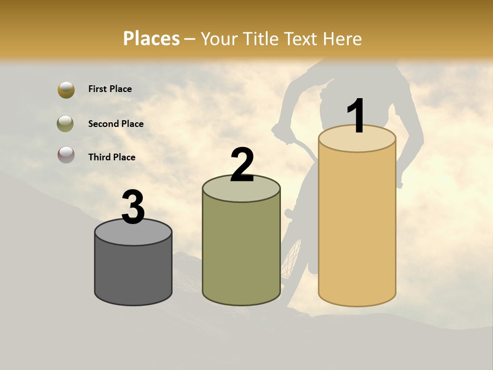 Activity Teen Bike PowerPoint Template