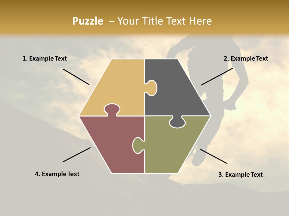 Activity Teen Bike PowerPoint Template