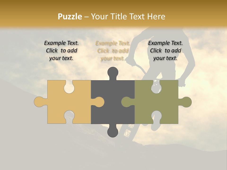 Activity Teen Bike PowerPoint Template