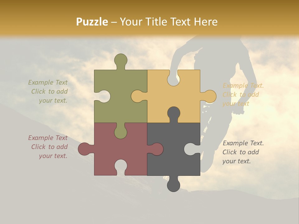 Activity Teen Bike PowerPoint Template