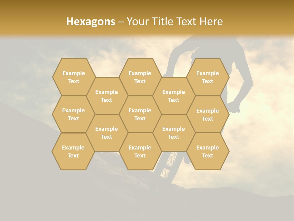 Activity Teen Bike PowerPoint Template