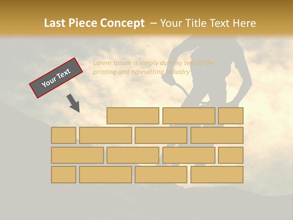 Activity Teen Bike PowerPoint Template