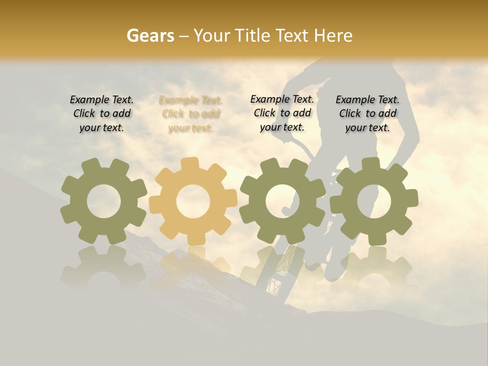 Activity Teen Bike PowerPoint Template