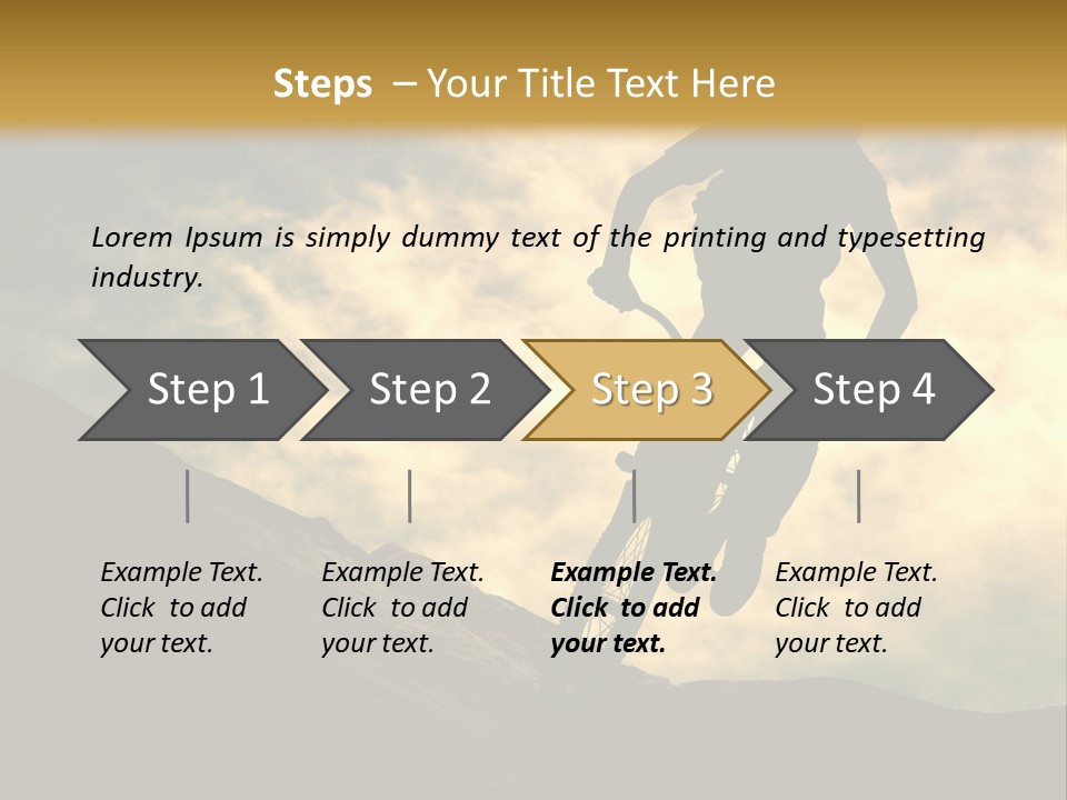 Activity Teen Bike PowerPoint Template