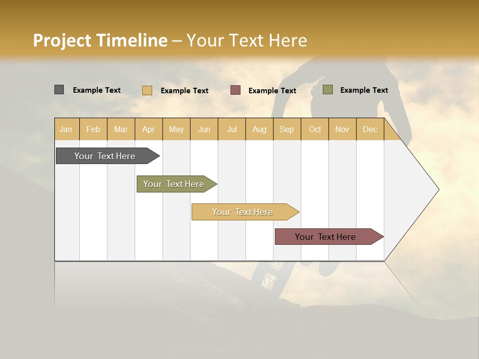 Activity Teen Bike PowerPoint Template