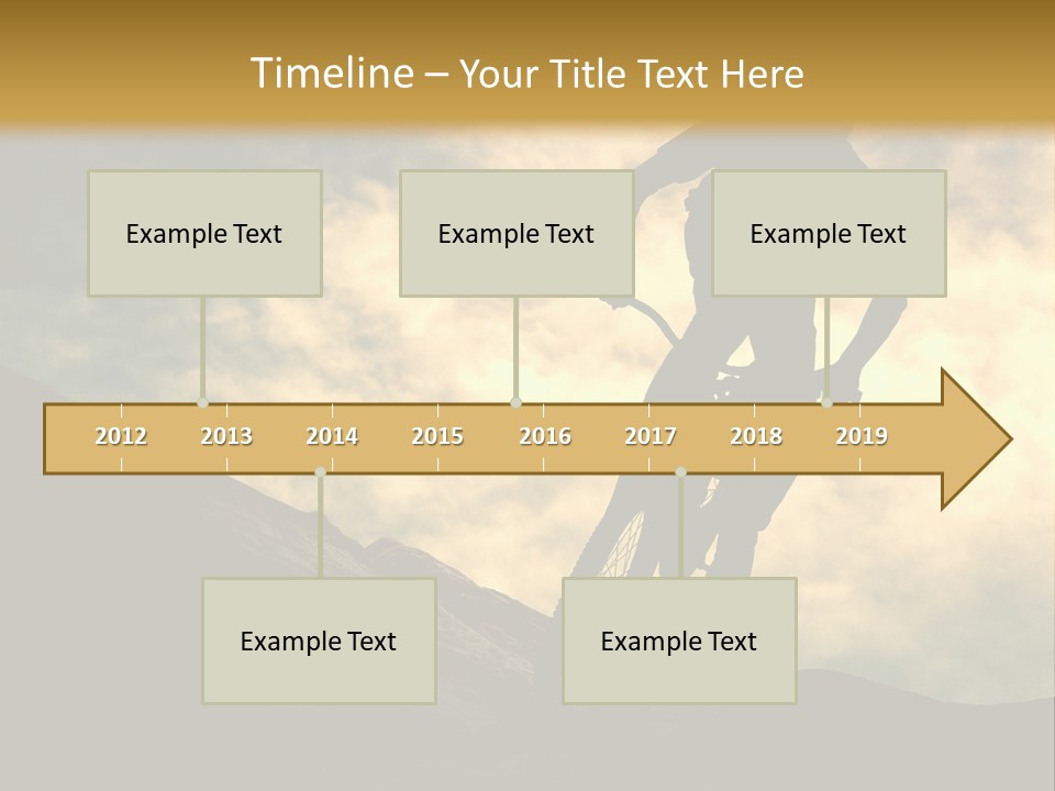 Activity Teen Bike PowerPoint Template