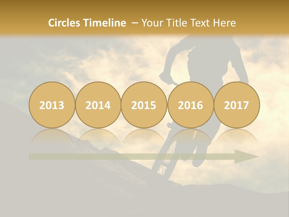 Activity Teen Bike PowerPoint Template