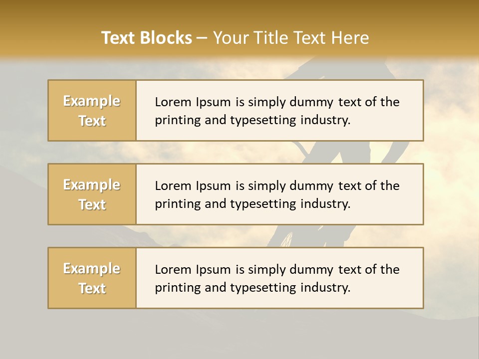 Activity Teen Bike PowerPoint Template