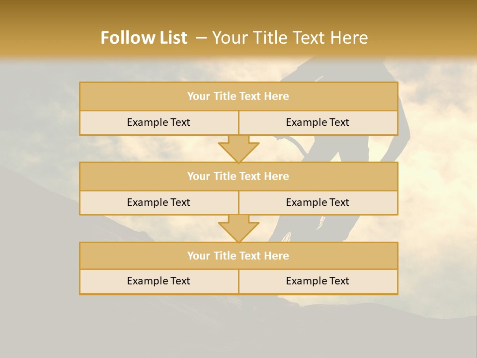 Activity Teen Bike PowerPoint Template