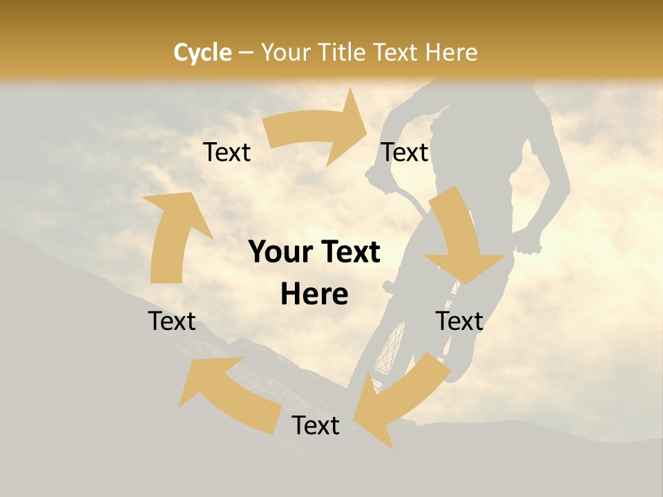 Activity Teen Bike PowerPoint Template