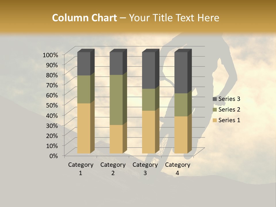 Activity Teen Bike PowerPoint Template