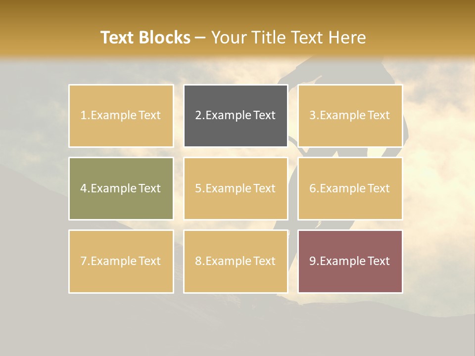 Activity Teen Bike PowerPoint Template