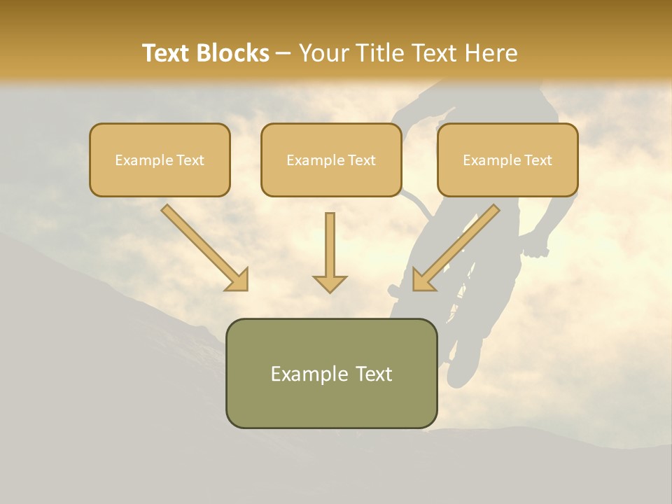 Activity Teen Bike PowerPoint Template