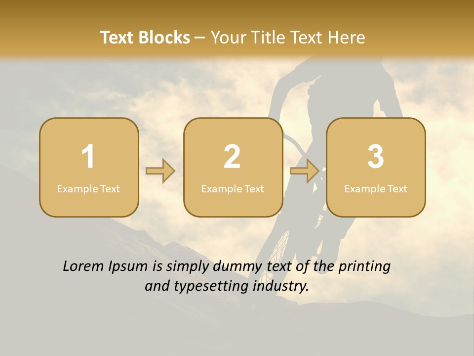 Activity Teen Bike PowerPoint Template