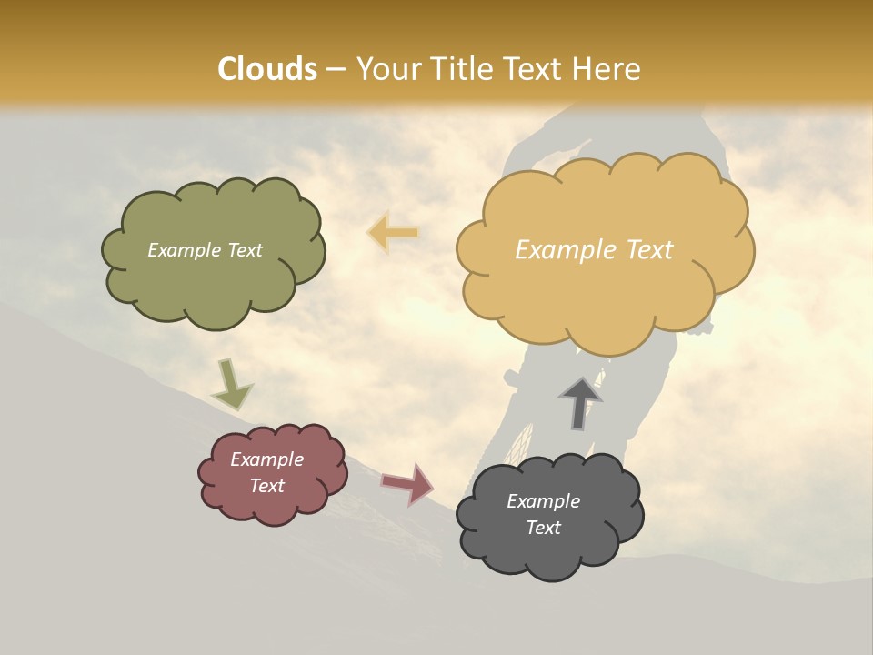 Activity Teen Bike PowerPoint Template
