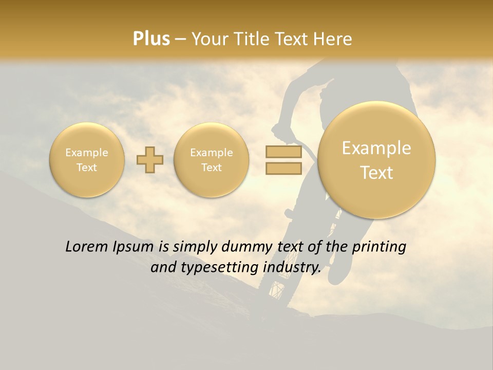 Activity Teen Bike PowerPoint Template