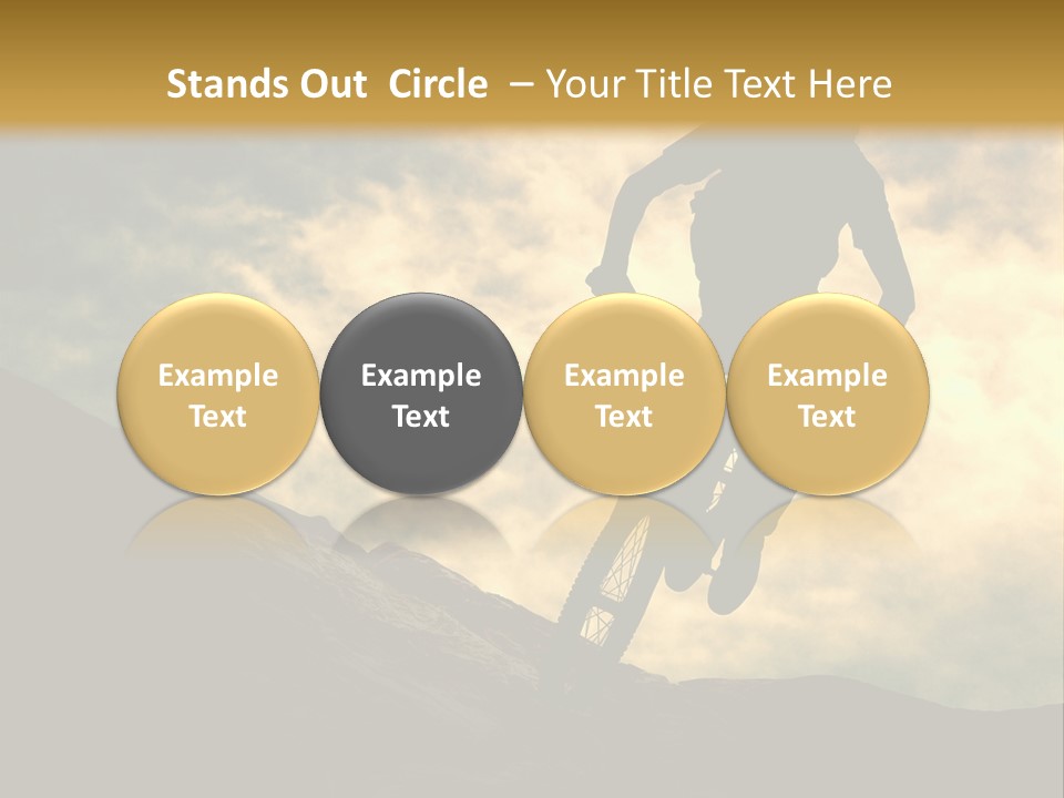 Activity Teen Bike PowerPoint Template