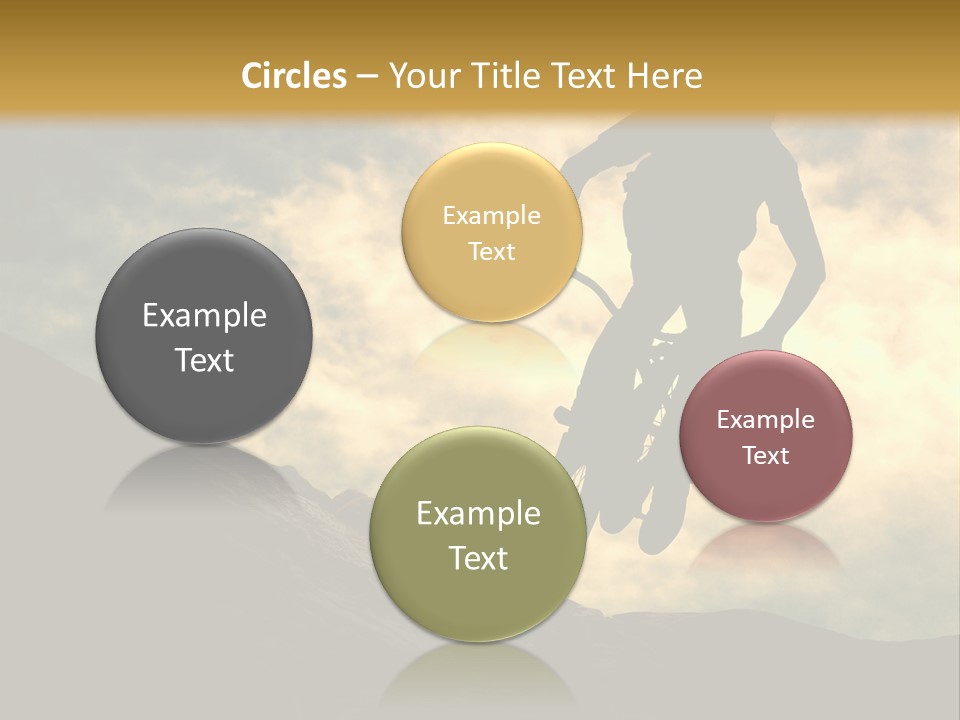 Activity Teen Bike PowerPoint Template