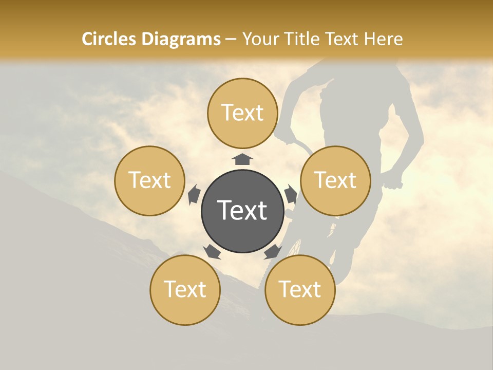 Activity Teen Bike PowerPoint Template