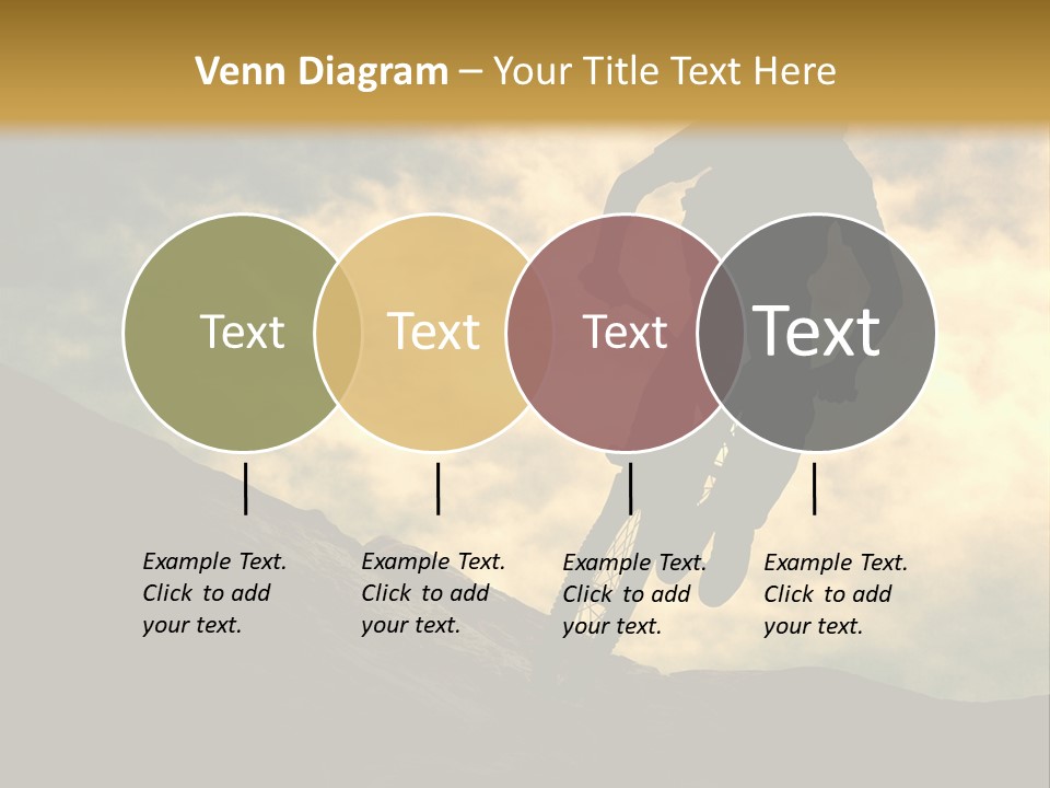 Activity Teen Bike PowerPoint Template