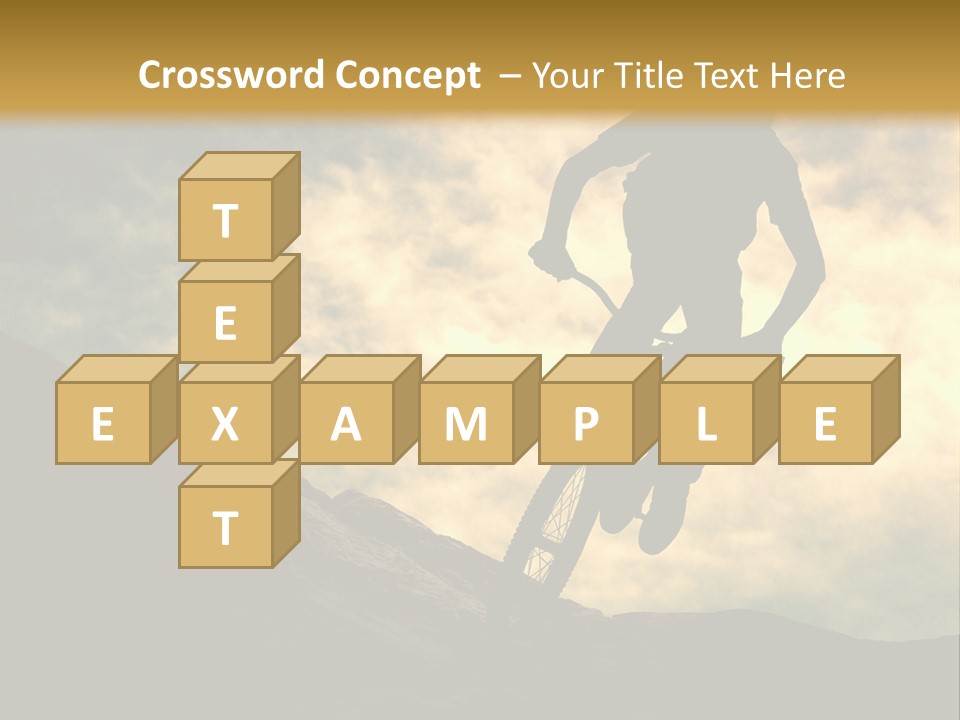 Activity Teen Bike PowerPoint Template