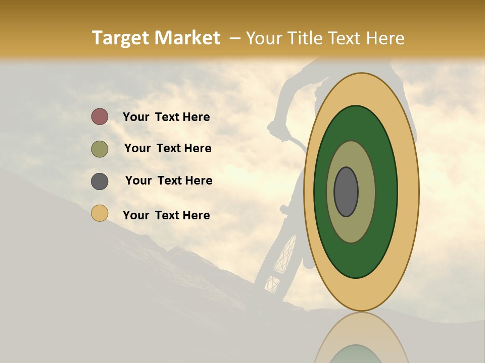 Activity Teen Bike PowerPoint Template