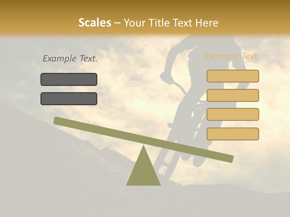 Activity Teen Bike PowerPoint Template