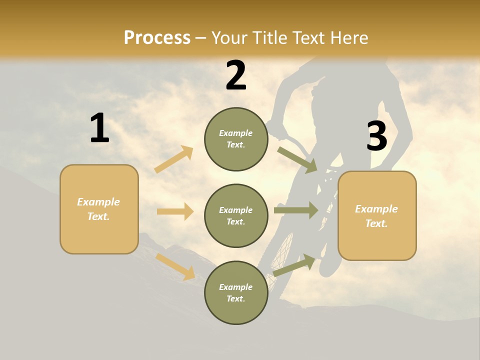 Activity Teen Bike PowerPoint Template