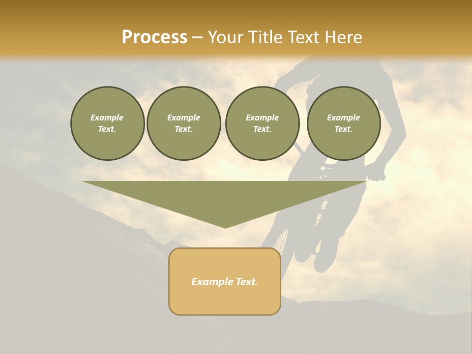 Activity Teen Bike PowerPoint Template