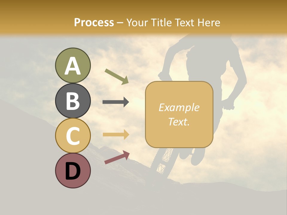 Activity Teen Bike PowerPoint Template