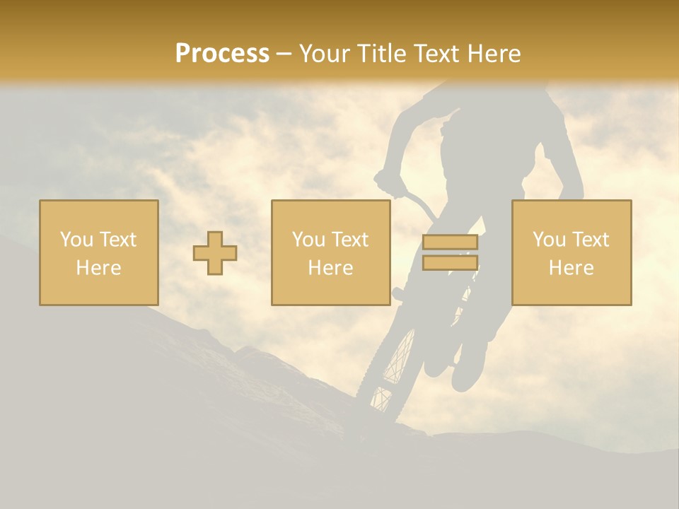 Activity Teen Bike PowerPoint Template