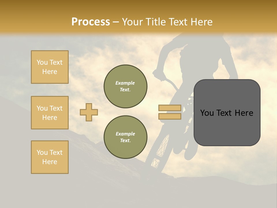 Activity Teen Bike PowerPoint Template