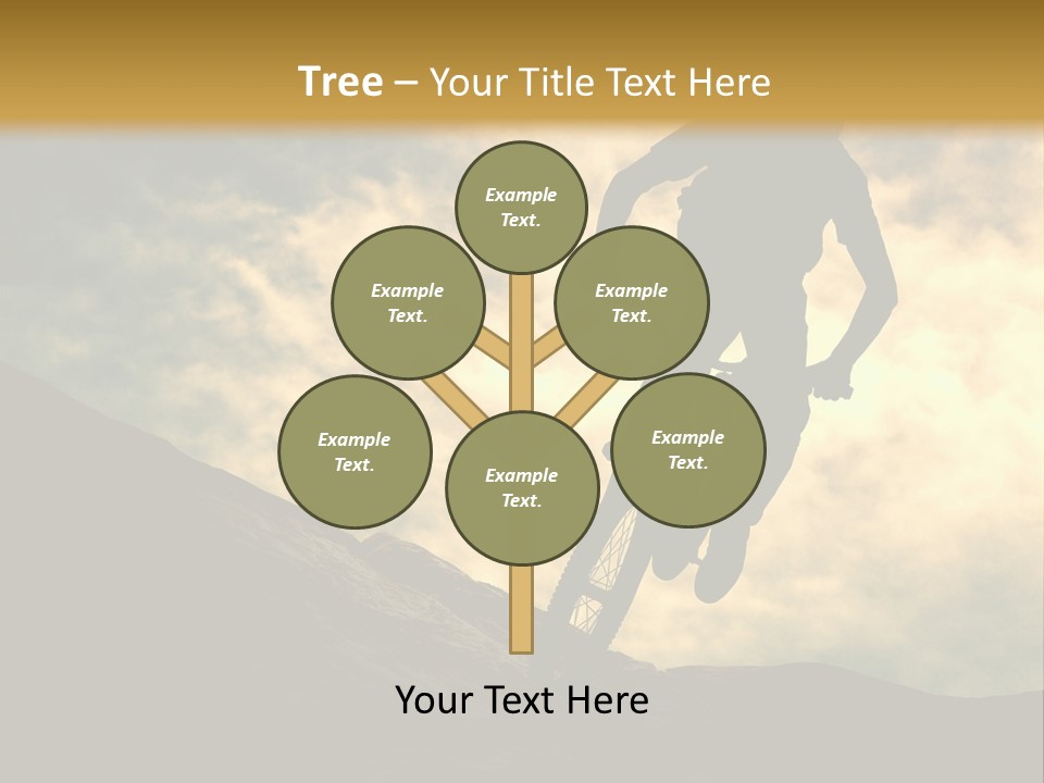 Activity Teen Bike PowerPoint Template