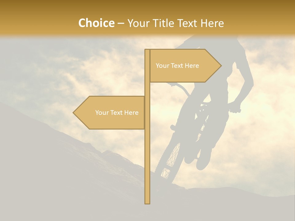 Activity Teen Bike PowerPoint Template