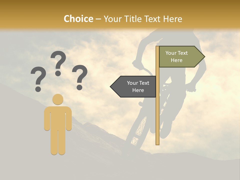 Activity Teen Bike PowerPoint Template