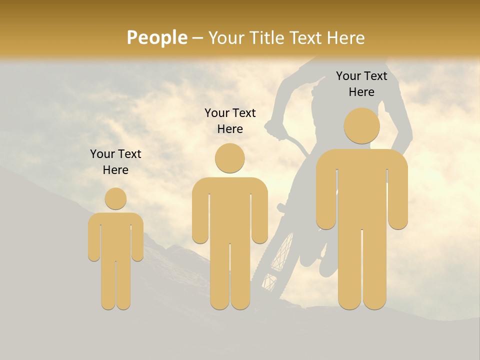 Activity Teen Bike PowerPoint Template