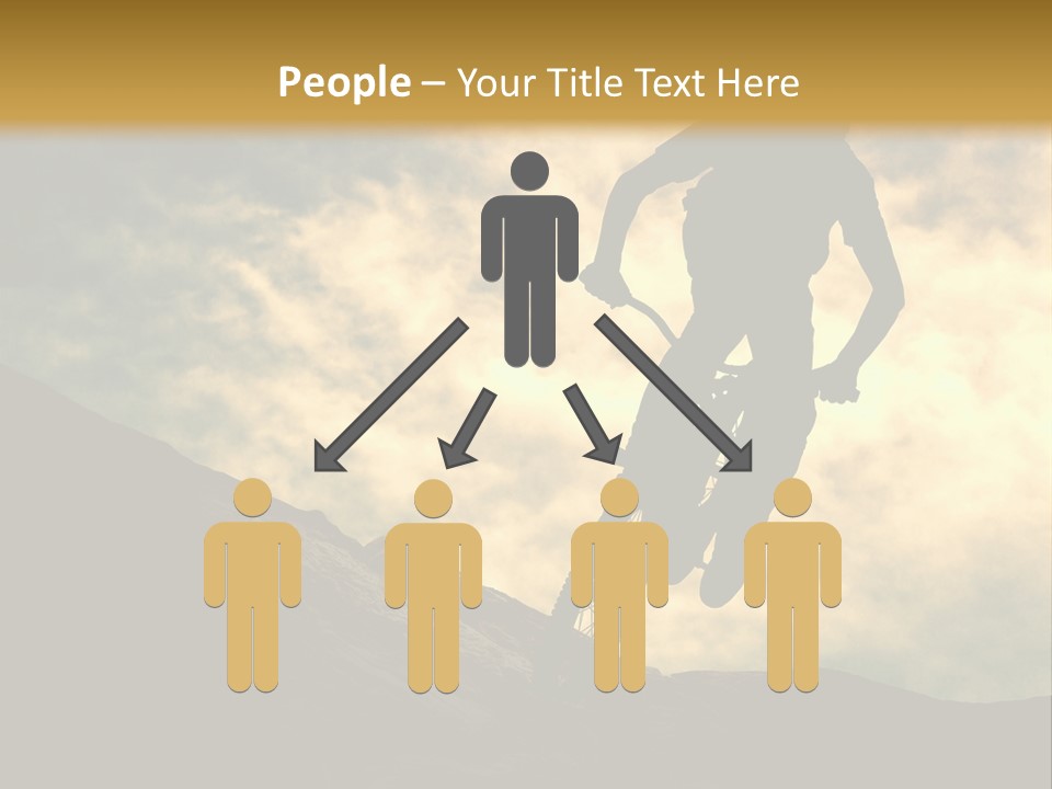 Activity Teen Bike PowerPoint Template