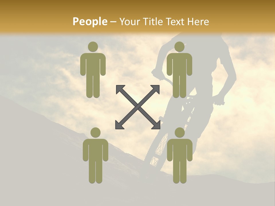 Activity Teen Bike PowerPoint Template