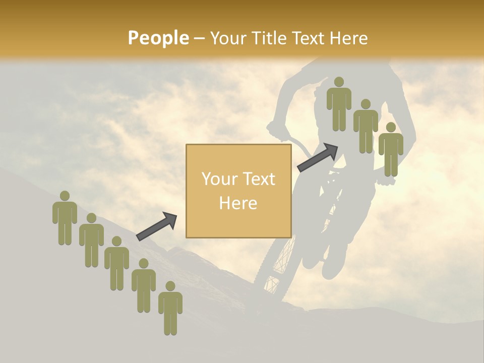 Activity Teen Bike PowerPoint Template