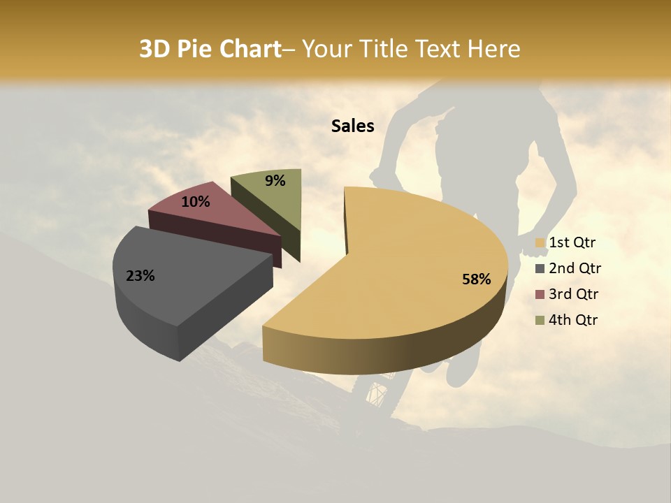Activity Teen Bike PowerPoint Template