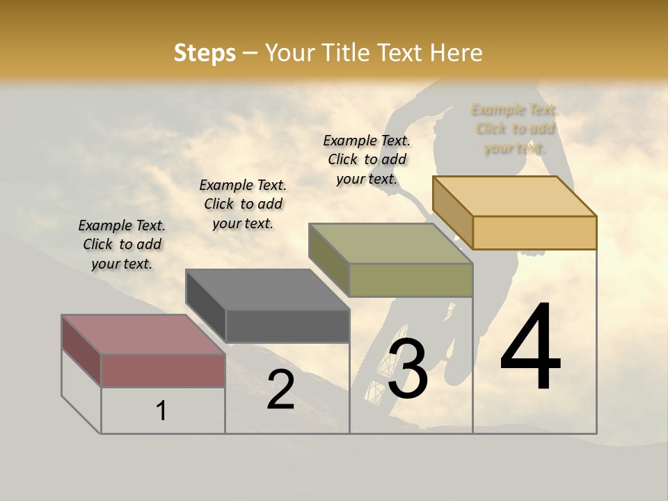 Activity Teen Bike PowerPoint Template