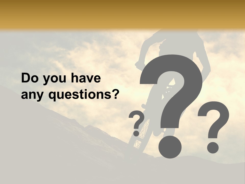 Activity Teen Bike PowerPoint Template