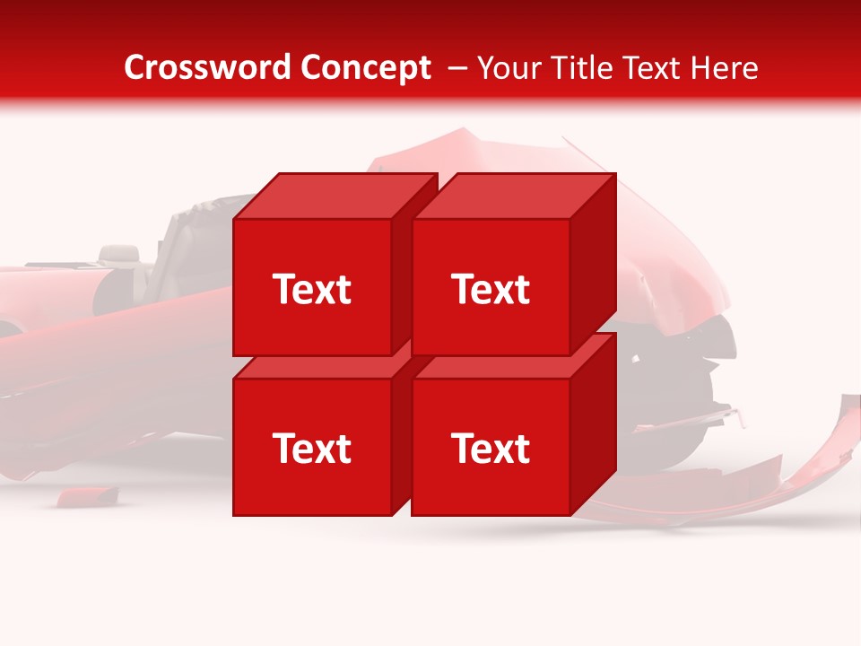 Wreck Hood Crumple PowerPoint Template