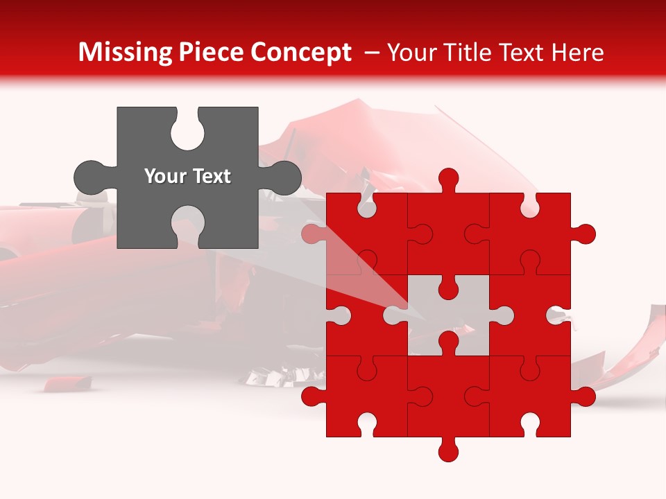 Wreck Hood Crumple PowerPoint Template