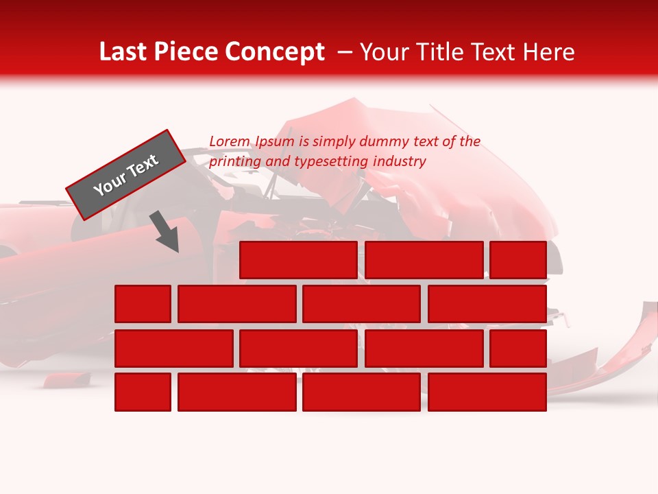 Wreck Hood Crumple PowerPoint Template
