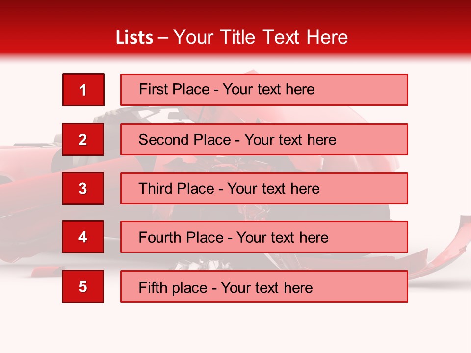 Wreck Hood Crumple PowerPoint Template