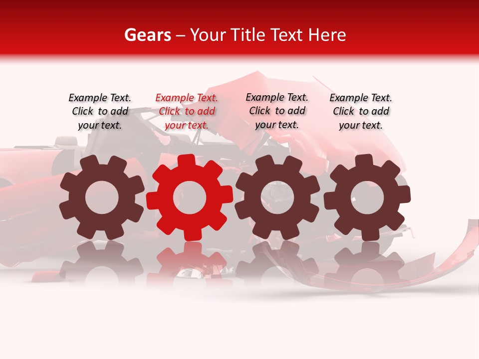 Wreck Hood Crumple PowerPoint Template